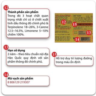 Tinh dầu thông đỏ hoàng gia Deadong Royal Korean Red Pine Hộp 120 viên