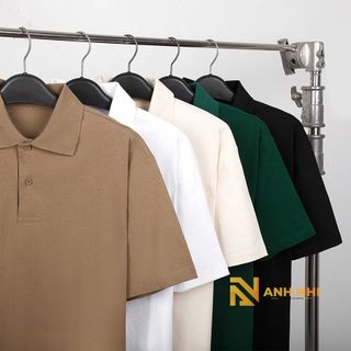 Áo Thun Trơn Polo trụ Cotton 100%, Áo Thun Polo, Áo Thun Cổ Bẻ, Áo Thun Nam Nữ, Áo Thun Couple Unisex Form Rộng Tay Lỡ Oversize