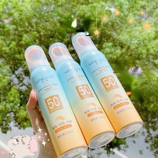 Xịt chống nắng dạng bình xịt đầu phủ 360 độ SPF+ PA+++ Ova Mingduo lọ 150ml, chai sịt dưỡng ẩm, làm trắng, nâng tone da.