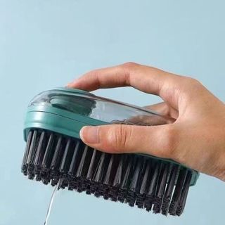 BÀN CHẢI GIẶT ĐỒ CÓ NGĂN ĐỰNG XÀ PHÒNG TẨY RỬA VÀ NÚT NHẤN TIỆN LỢI, BÀN CHẢI ĐA NĂNG LD026
