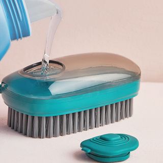 BÀN CHẢI GIẶT ĐỒ CÓ NGĂN ĐỰNG XÀ PHÒNG TẨY RỬA VÀ NÚT NHẤN TIỆN LỢI, BÀN CHẢI ĐA NĂNG LD026