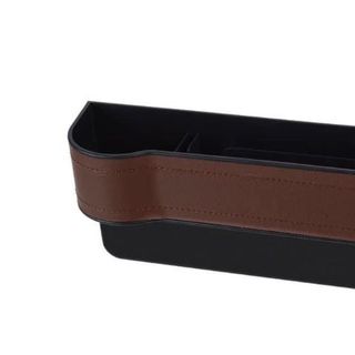 Hộp Đựng Đồ Khay Để Khe Ghế ô Tô Kiêm Đựng Cốc Chất Liệu Da TPU Cao Cấp Sắp Đồ Đạc Trên Xe Tiện Dụng