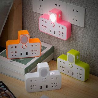Ổ CẮM ĐIỆN THÔNG MINH 2 CỔNG USB KIÊM ĐÈN NGỦ LD008