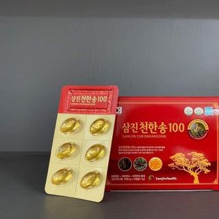 Tinh dầu thông đỏ Hàn Quốc Samjin Healthy - Samjin Cheonhansong Hộp 120 Viên giá sỉ