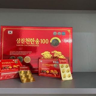 Tinh dầu thông đỏ Hàn Quốc Samjin Healthy - Samjin Cheonhansong Hộp 120 Viên giá sỉ