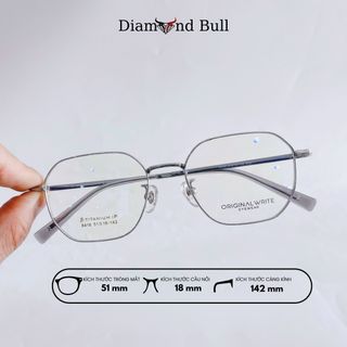 Mắt Kính Thời Trang Nam Nữ Diamond Bull Store Gọng Kính Kim Loại Titanium KL- 8416 giá sỉ - giá bán buôn