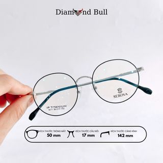 Mắt Kính Thời Trang Nam Nữ Diamond Bull Store Gọng Kính Kim Loại KL- 8011 giá sỉ - giá bán buôn