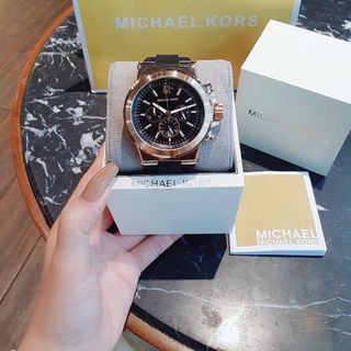 ĐỒNG HỒ NAM TRUNG CẤP M KORS DÂY CAO SU MẶT TO 46MM