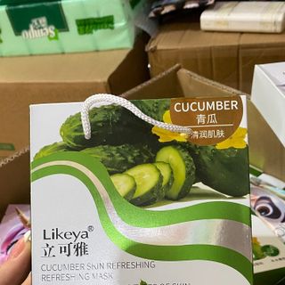Set 10 miếng Mặt nạ dưa chuột làm sạch da , cấp , giữ ẩm , tái tạo da dịu nhẹ , phù hợp với mọi loại da