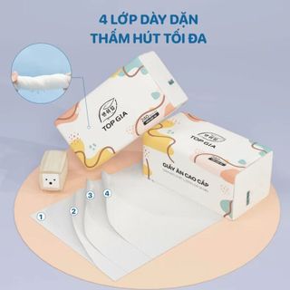 Giấy ăn đa sắc nhà Top gia thùng 20 gói