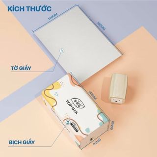 Giấy ăn đa sắc nhà Top gia thùng 20 gói