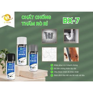 Chống thấm Otech, bảo vệ vết nứt mái nhà, sàn nhà vệ sinh, máng xối, mái tôn BX-7 Waterproof & Leak Spray