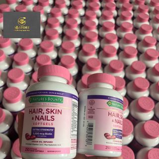 [date mới nhất 04/2025] hair skin nails Viên Uống Đẹp Da, Tóc, Móng Hair Skin Nail Nature's Bounty 250 Viên Mỹ giá sỉ