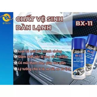 Vệ sinh máy lạnh ô tô Otech, khử mùi điều hòa ô tô BX-11, Auto Air Conditioner Cleaner