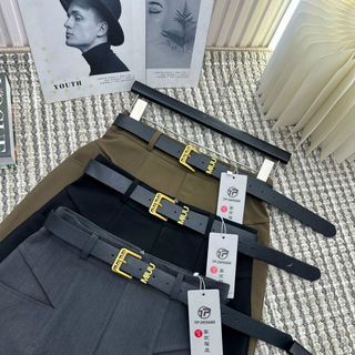 Chân Váy Công Sở Dáng Dài Basic Thanh Lịch, Kín Đáo, Tôn Dáng Kèm Đai GCV0103