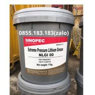 Mỡ chịu nhiệt Sinopec Extreme Pressure Lithium Base Grease NLGI 00 ứng dụng ngành công nghiệp giá sỉ