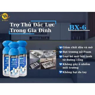 Thông đường ống Otech, bình xịt vệ sinh và chất làm sạch đường ống lavabo BX-6 Pipeline Cleaning Agent