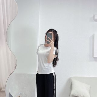 Bộ Nữ Tăm Áo Cộc Tay Quần Dài Thêu Gấu Mềm Mát, Suôn  Mượt, Trời Trang Khỏe Khoắn GBD0554
