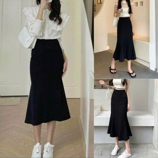 Chân váy đuôi cá mẫu mới kiểu đơn giản lưng cao hàng đẹp giá tốt hot hit chuẩn xịn mặc tôn dáng sẵn sll