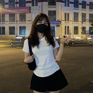 Áo thun nữ trơn dài đủ màu form babytee ôm gọn tôn dáng chất thun dày dặn giá sỉ sẵn sll
