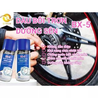 Bảo Dưỡng Sên Otech, Dầu Bôi Trơn chi tiết xe máy BX-5 Chain Lube