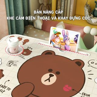 BÀN HỌC GẤP GỌN CÓ KHE CẮM IPAR VÀ LY NƯỚC