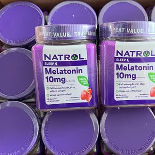 Mẫu mới Kẹo ngủ Natrol Gummies Melatonin 10mg 90 viên. Date 2025 giá sỉ