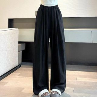 Quần ống rộng suông cạp cao vải thun gân dày dặn nhẹ nhàng thoáng mát form đẹp tôn dáng hot hit mẫu mới bán chạy sll