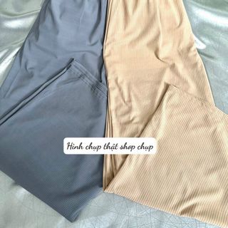 Quần ống rộng suông cạp cao vải thun gân dày dặn nhẹ nhàng thoáng mát form đẹp tôn dáng hot hit mẫu mới bán chạy sll