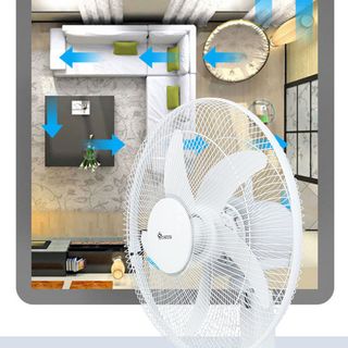 Quạt sạc Sowun 18W chạy liên tục 6-12 tiếng SW807