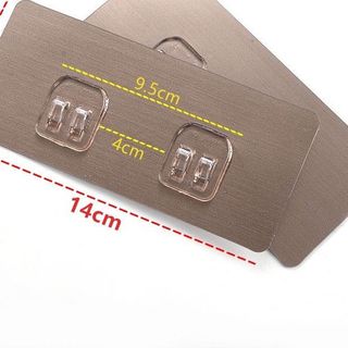 Miếng dán tường gài, móc dính tường dự phòng đôi 6*14cm