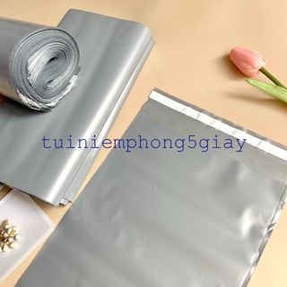 [1Kg–Siêu Dày-Màu Xám] Túi gói hàng niêm phong tự dính - túi đóng hàng chuyển phát nhanh có sẵn keo dính – 5 GIÂY