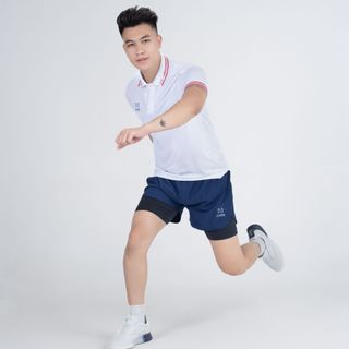 Quần chạy bộ thể thao nam Luves 2 lớp