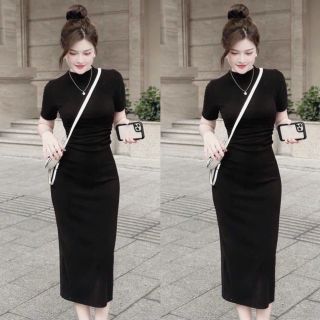 ĐẦM KIỂU ÔM BODY FORM DÀI THUN TĂM LẠNH - LÊ PHƯƠNG BOUTIQUE