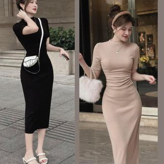 ĐẦM KIỂU ÔM BODY FORM DÀI THUN TĂM LẠNH - LÊ PHƯƠNG BOUTIQUE