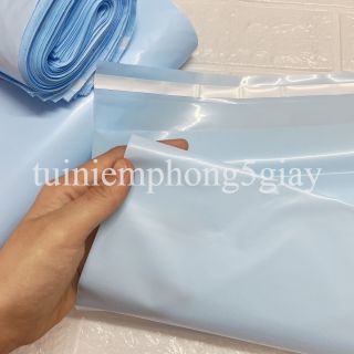 [1Kg–Siêu Dày-Màu Xanh Pastel] Túi gói hàng niêm phong tự dính - túi đóng hàng chuyển phát nhanh có sẵn keo dính – 5 GIÂY