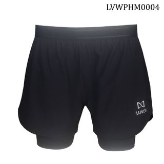 Quần chạy bộ thể thao nam Luves 2 lớp