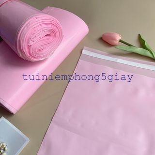 [1Kg–Siêu Dày-Màu Hồng] Túi gói hàng niêm phong tự dính - túi đóng hàng chuyển phát nhanh có sẵn keo dính – 5 GIÂY