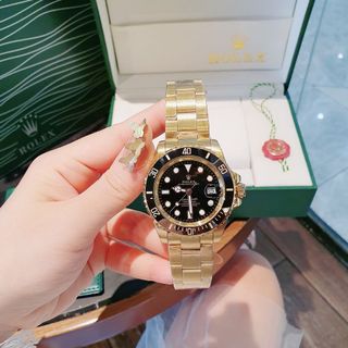 SALE ĐỒNG HỒ NAM CAO CẤP RÔ LE MÁY CƠ VIỀN XOAY DÂY THÉP