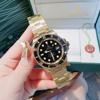 SALE ĐỒNG HỒ NAM CAO CẤP RÔ LE MÁY CƠ VIỀN XOAY DÂY THÉP