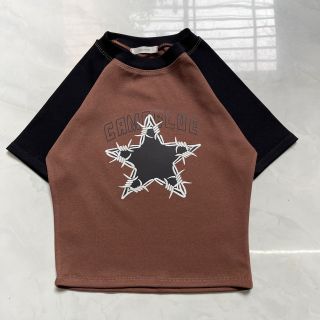 ÁO CROPTOP TAY RÁP LĂNG IN HÌNH NGÔI SAO - LÊ PHƯƠNG BOUTIQUE