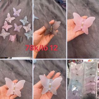 Kẹp gấp đủ kiểu hoa sứ bướm(lố 12 cái)