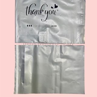 (1 Kg)Túi gói hàng niêm phong in sẵn chữ thank you loại dày đủ màu đủ size (MSP02) - 5 giây