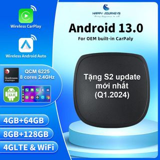 [GT7] Android box cho ô tô, chip Qualcomm 6225 8 nhân, bộ nhớ 8GB+128GB/4GB+64GB giá sỉ