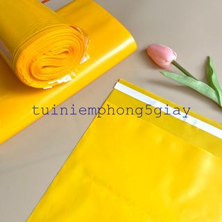 [1Kg–Siêu Dày-Màu Vàng] Túi gói hàng niêm phong tự dính - túi đóng hàng chuyển phát nhanh có sẵn keo dính – 5 GIÂY