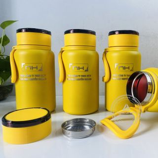 Bình giữ nhiệt có quai xách dung tích 1000ml , inox 304 in ấn logo làm quà tặng nhân viên