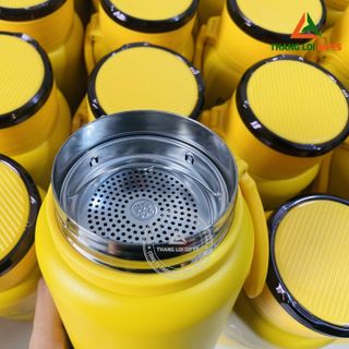 Bình giữ nhiệt có quai xách dung tích 1000ml , inox 304 in ấn logo làm quà tặng nhân viên