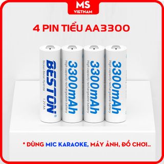 Pin Sạc AA - AAA Beston - Chính Hãng - Dung Lượng Cao, Sạc Hơn 1500 vòng, Đa Năng, An Toàn - BH 1 đổi 1 - MS Vietnam
