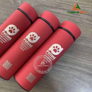Bình giữ nhiệt Inox Màu đỏ Khắc logo  & In ấn theo yêu cầu Hồ Chí Minh