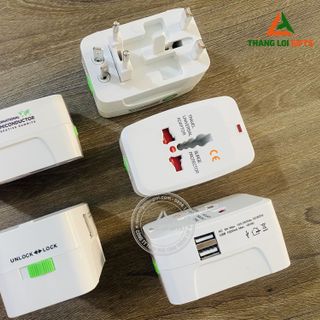 Phích cắm du lịch in ấn logo làm quà tặng học - Sinh Viên Quốc Tế